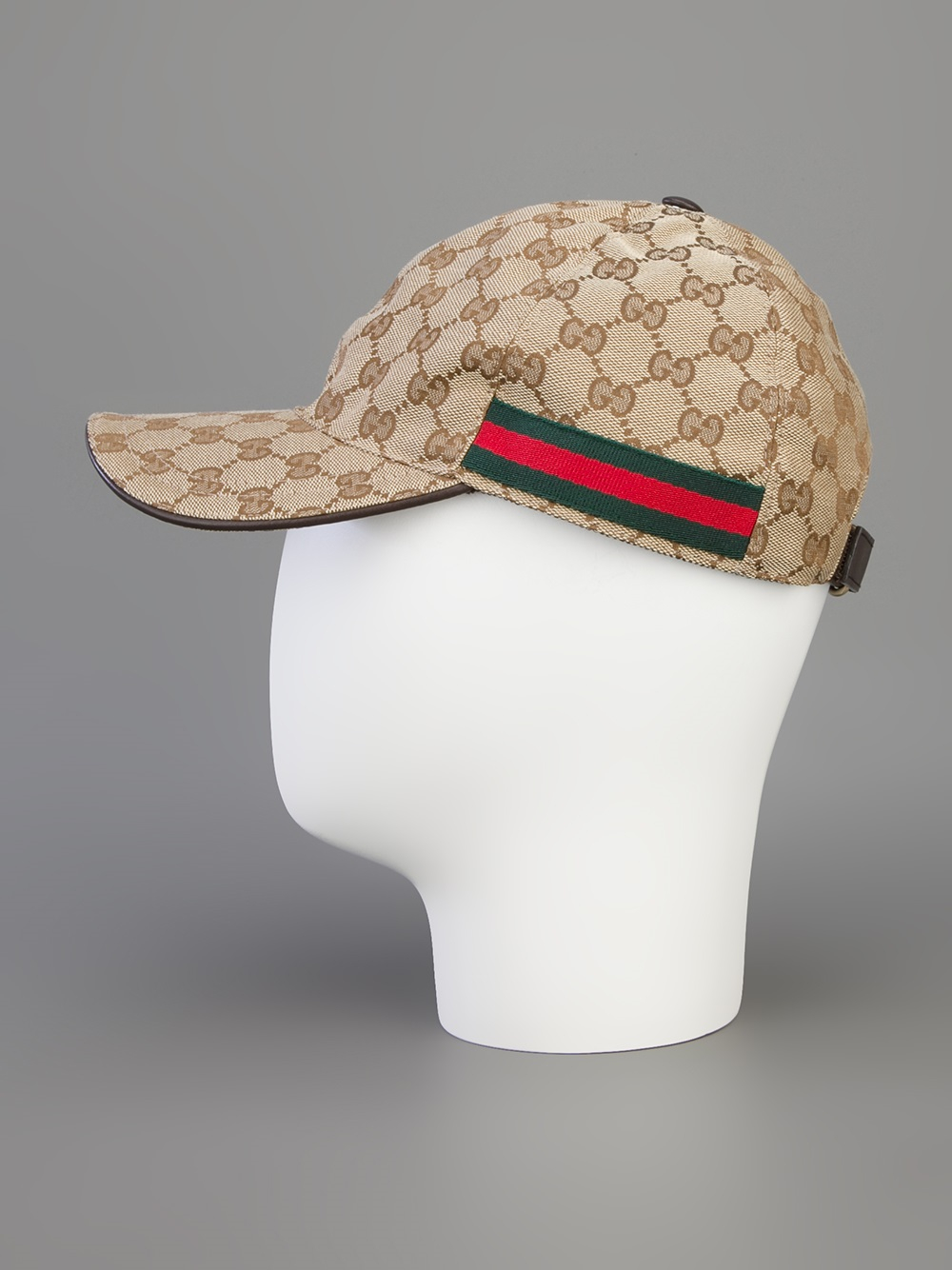 Lyst Gucci Unisex Emblem Print Cap in Natural for Men