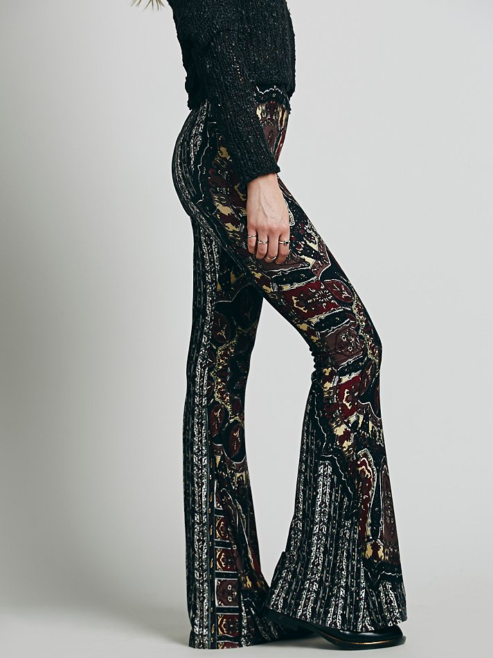 Lyst - Free People Border Print Bell Bottoms