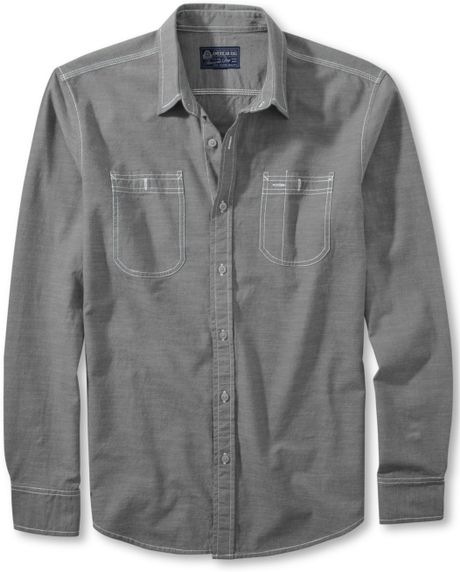 American Rag Contraststitch Buttondown Shirt in Gray for Men (Grey ...