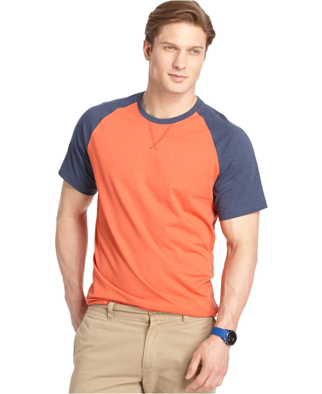 Download Izod Short-sleeve Raglan T-shirt in Red for Men (Paprika ...