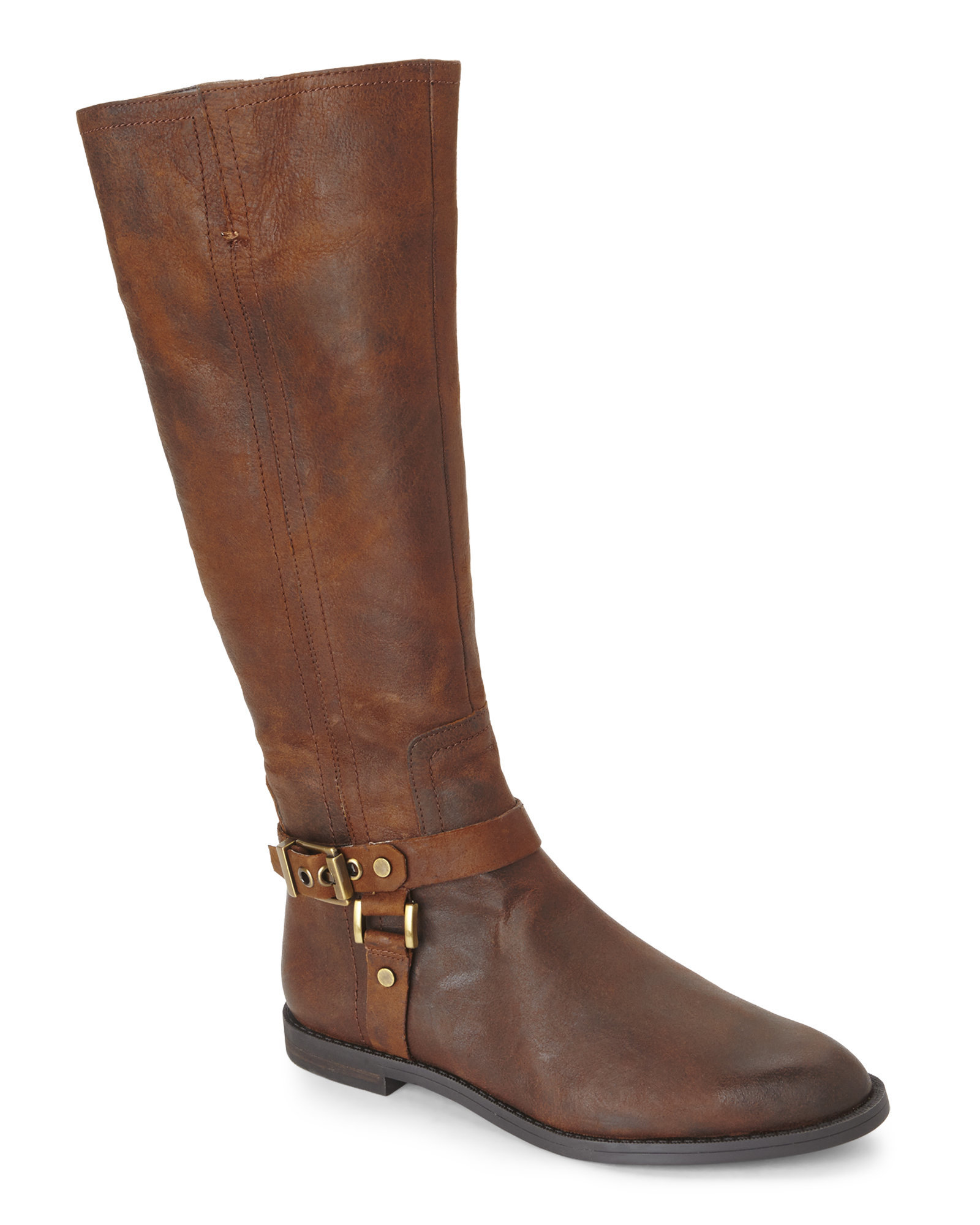 Franco sarto Vantage Leather Knee-High Boots in Brown | Lyst