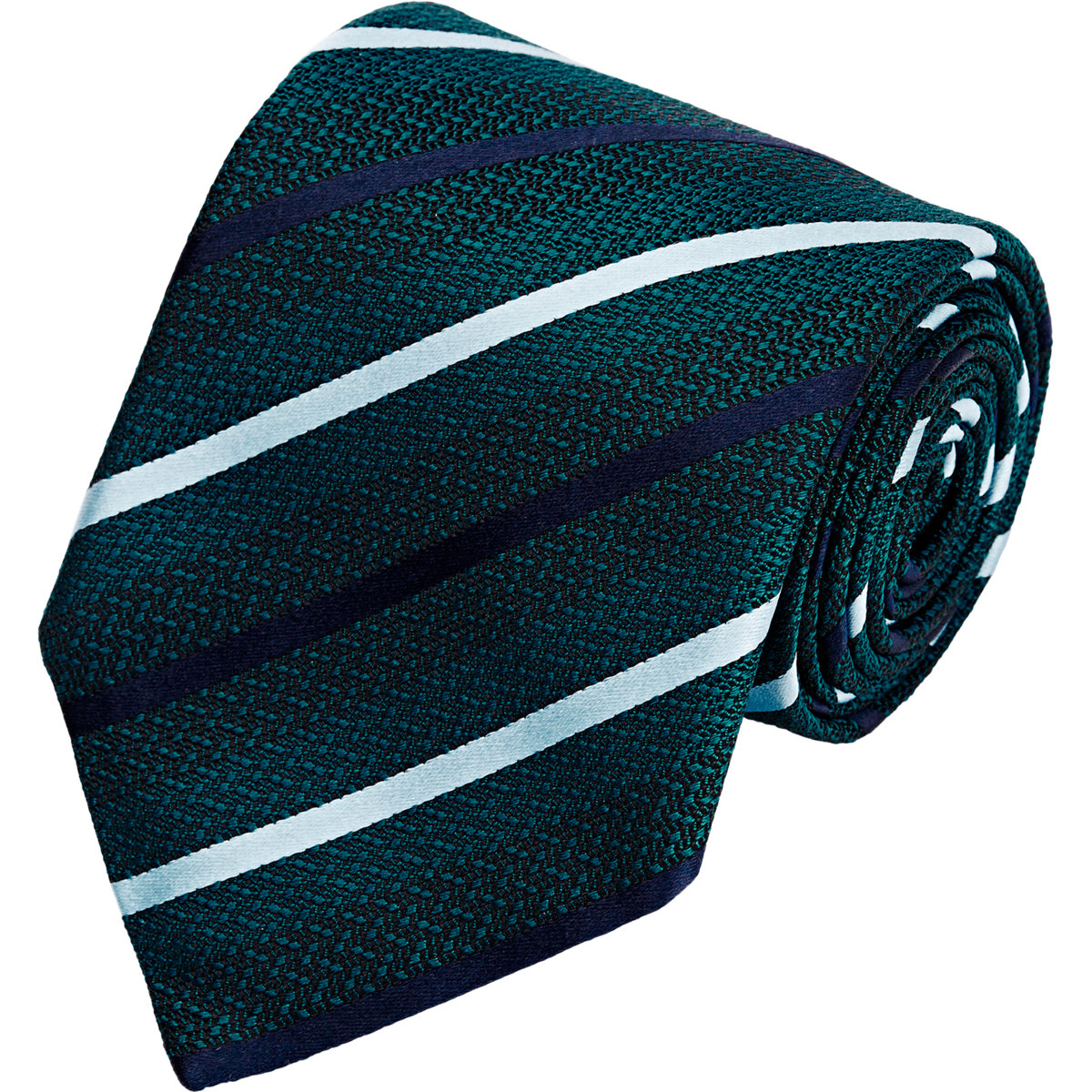 Lyst Ermenegildo Zegna Men's Diagonalstriped Jacquard Necktie in