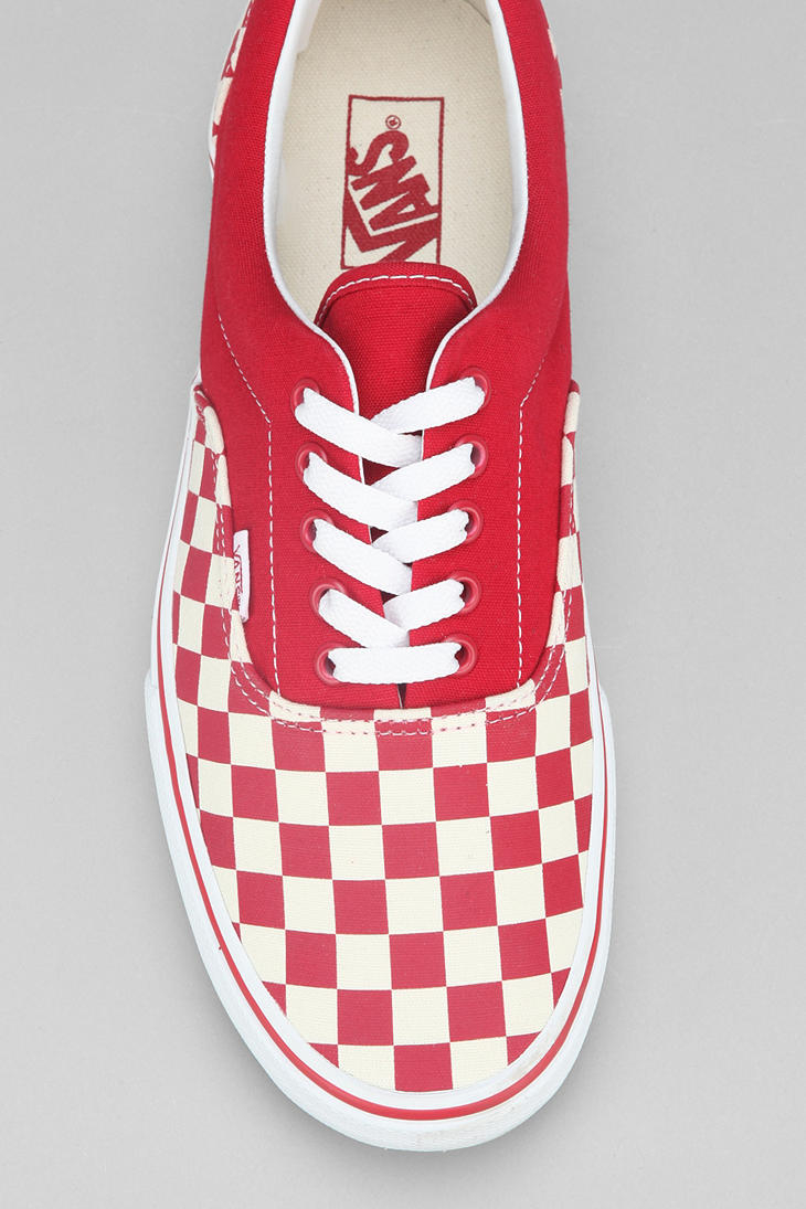 red and white checkerboard vans with laces red and white checkerboard vans with laces