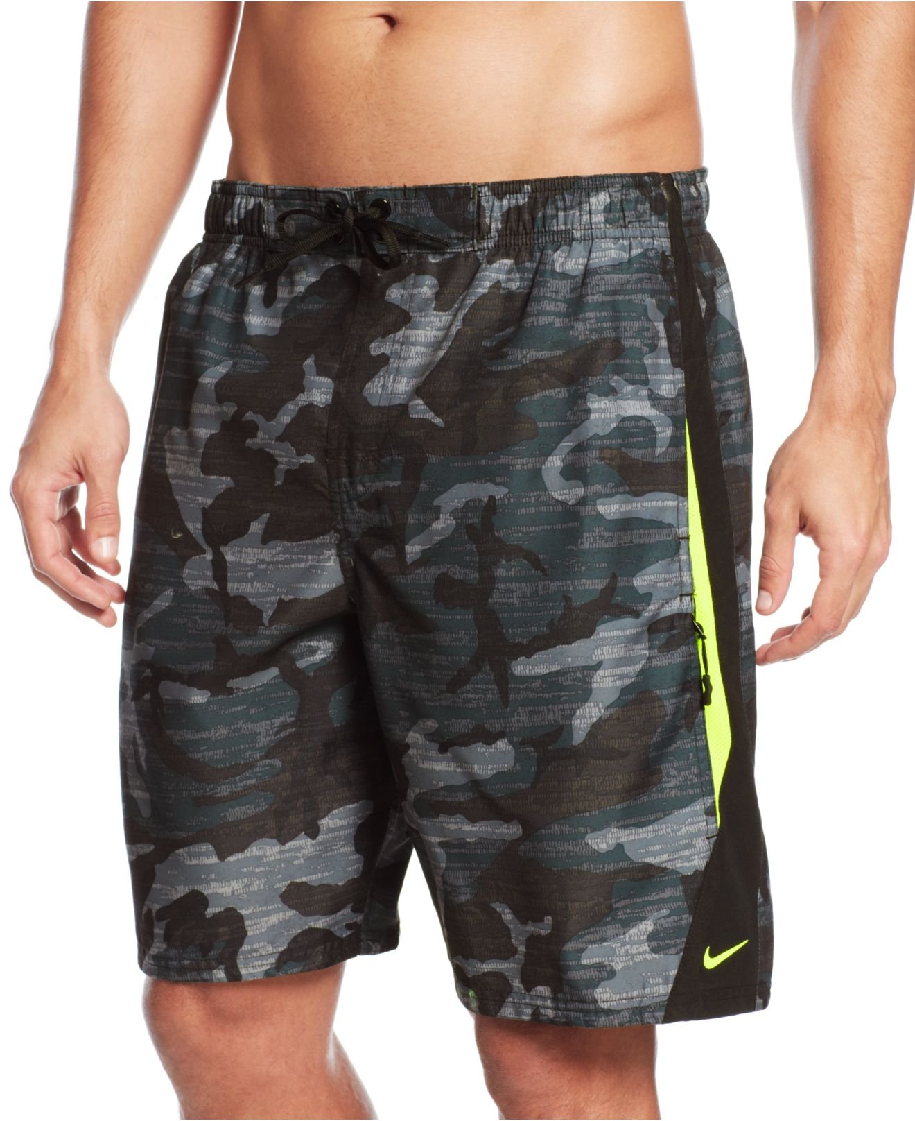 Lyst Nike Zephyr Camo 9 Volley Swim Shorts In Black For Men