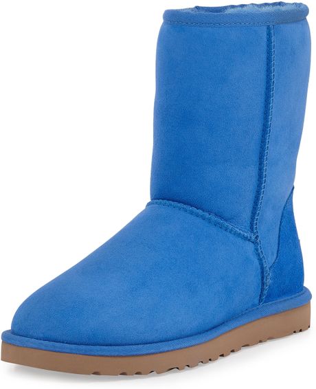 Ugg Monogrammed Classic Short Boot in Blue (SMOOTH BLUE) | Lyst