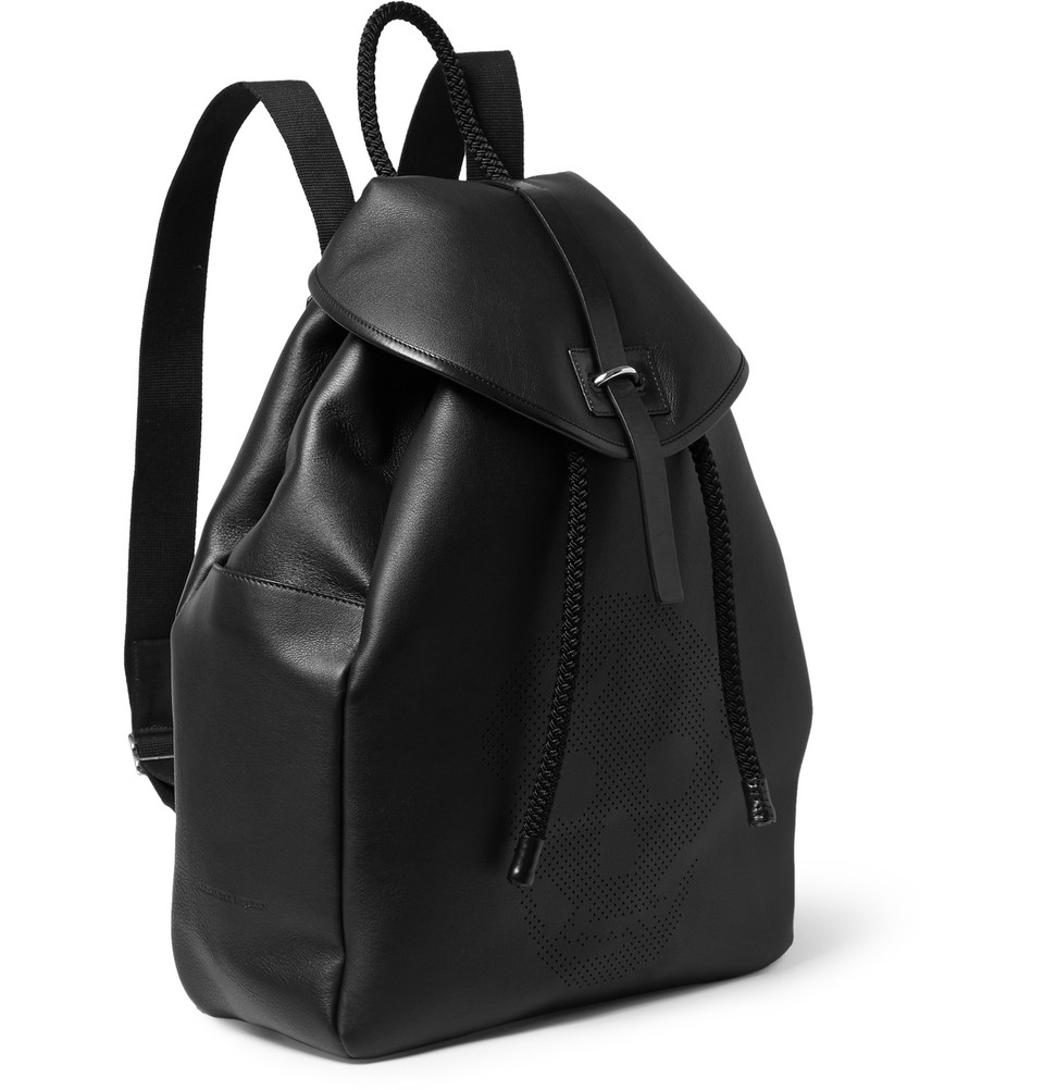 Lyst - Alexander Mcqueen Leather Backpack in Black for Men