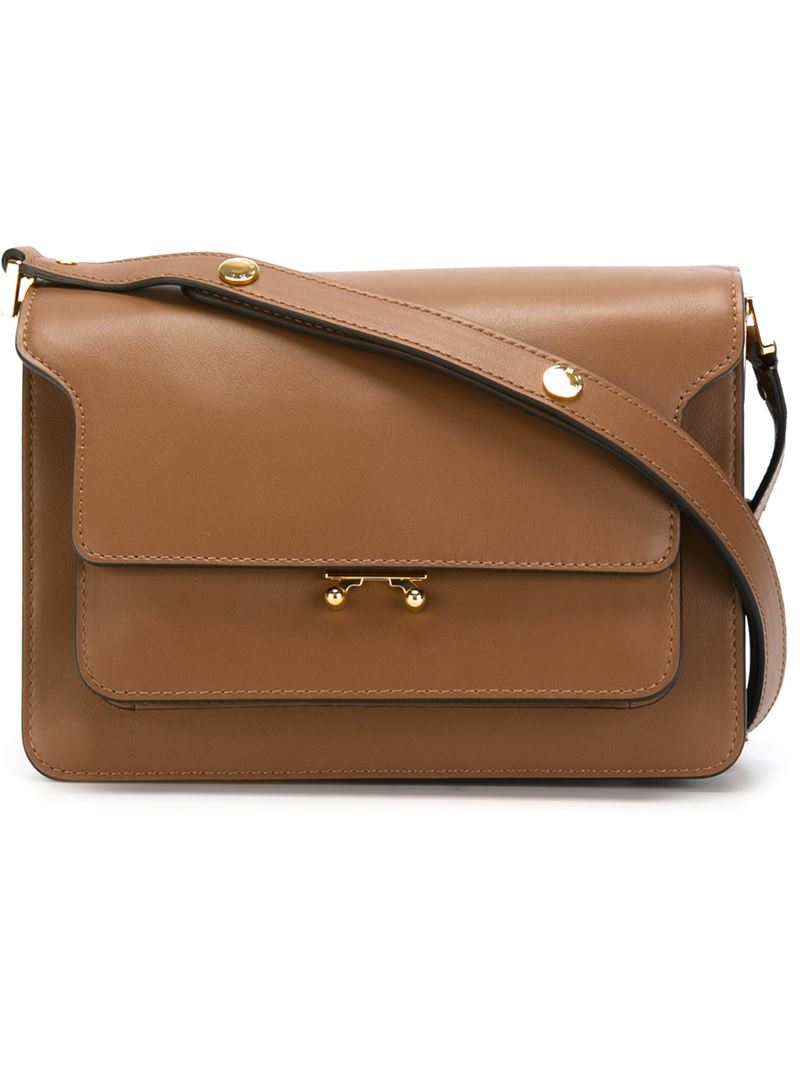 Lyst - Marni 'metal Trunk' Shoulder Bag in Brown