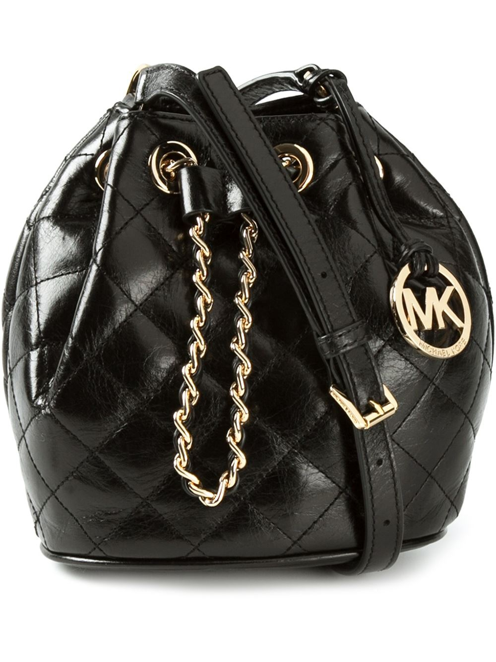 Lyst - Michael kors &#39;Frankie Venus&#39; Quilted Crossbody Bag in Black