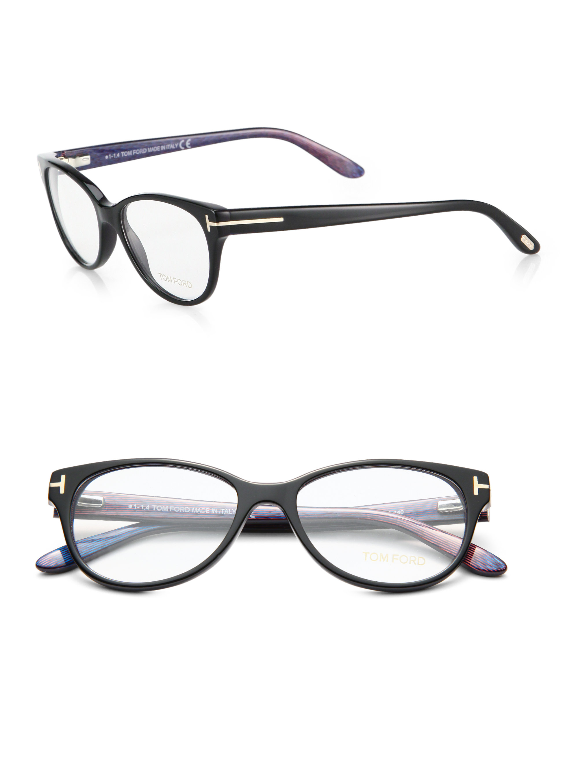 Lyst Tom Ford Cat S Eye Optical Glasses In Black For Men