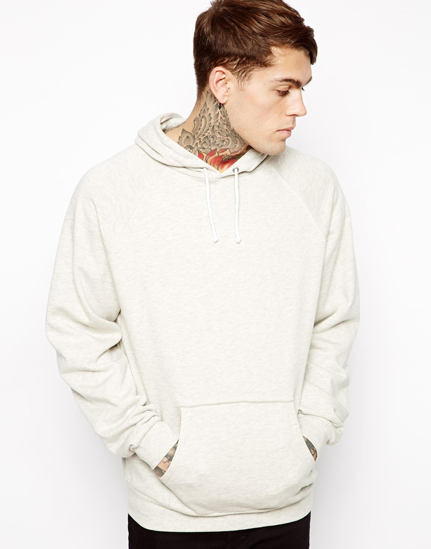 Asos Oversized Hoodie in Natural for Men | Lyst