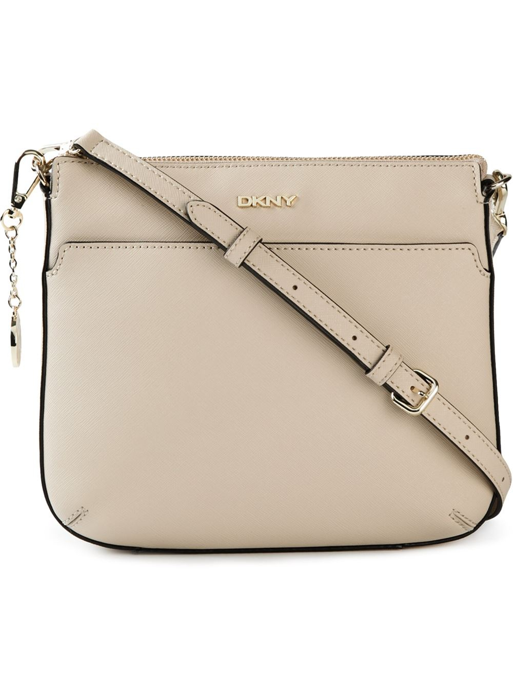 Lyst Dkny Top Zip Crossbody Bag In Natural Gallery