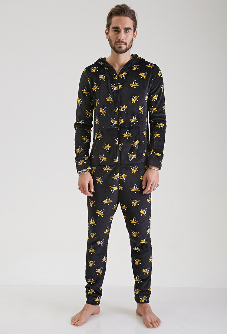 Lyst - Forever 21 Daffy Duck Plush Jumpsuit You've Been Added To The ...