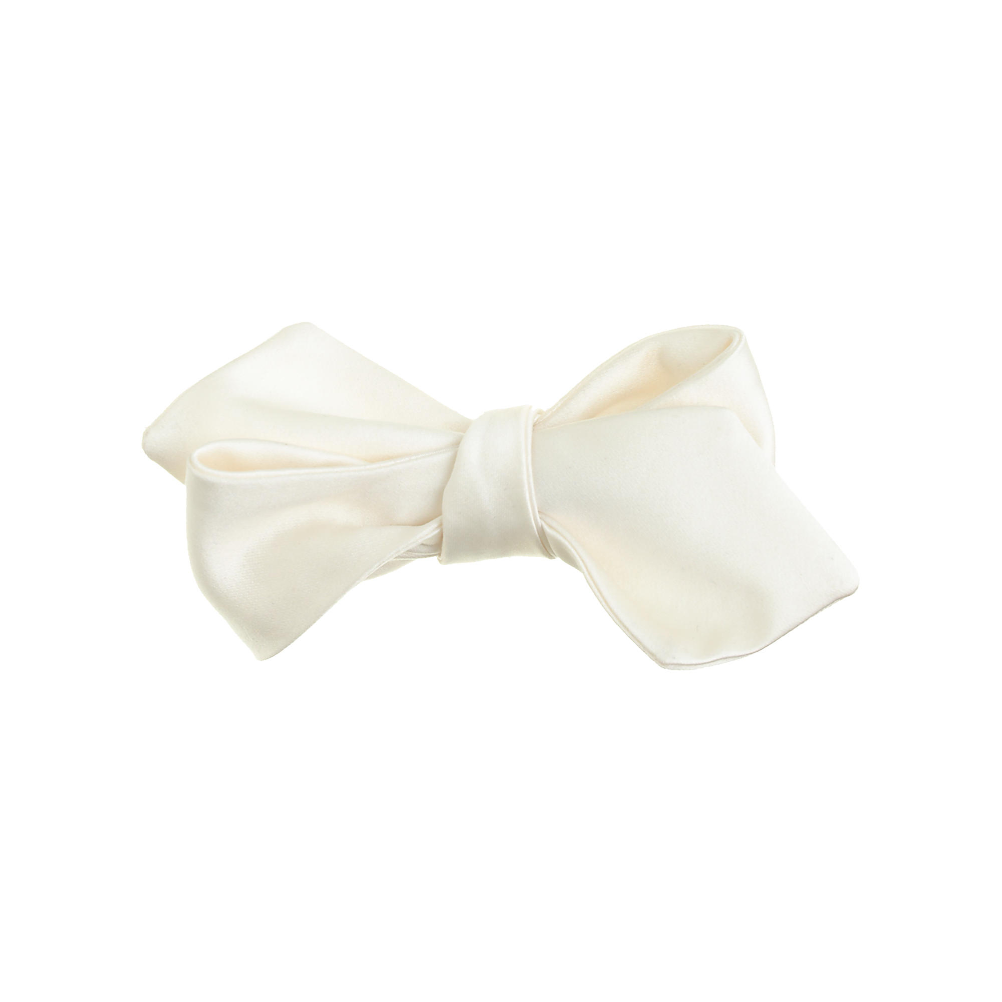 J.crew Italian Satin Point Bow Tie In White in White for Men | Lyst