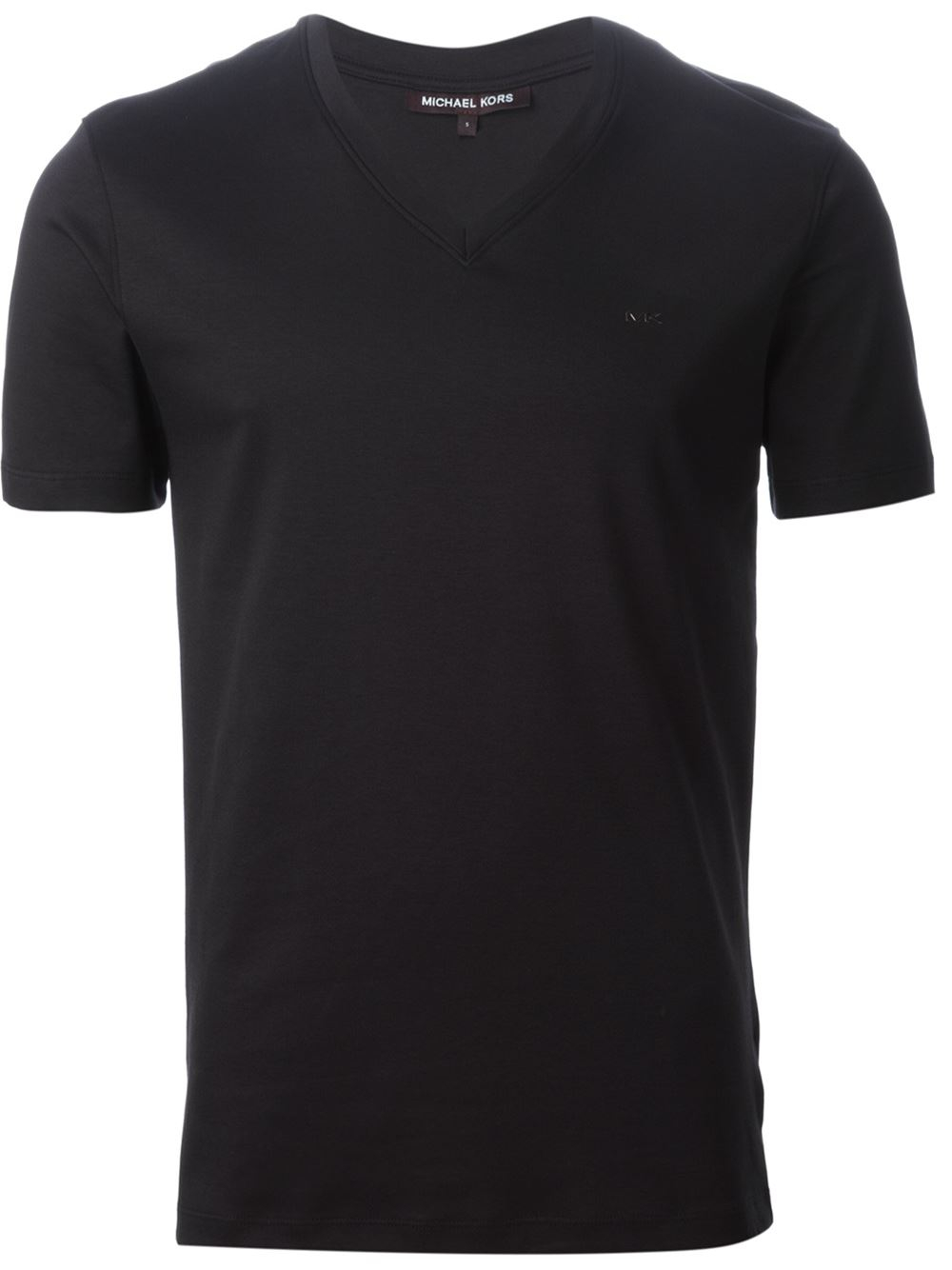 black v neck tees