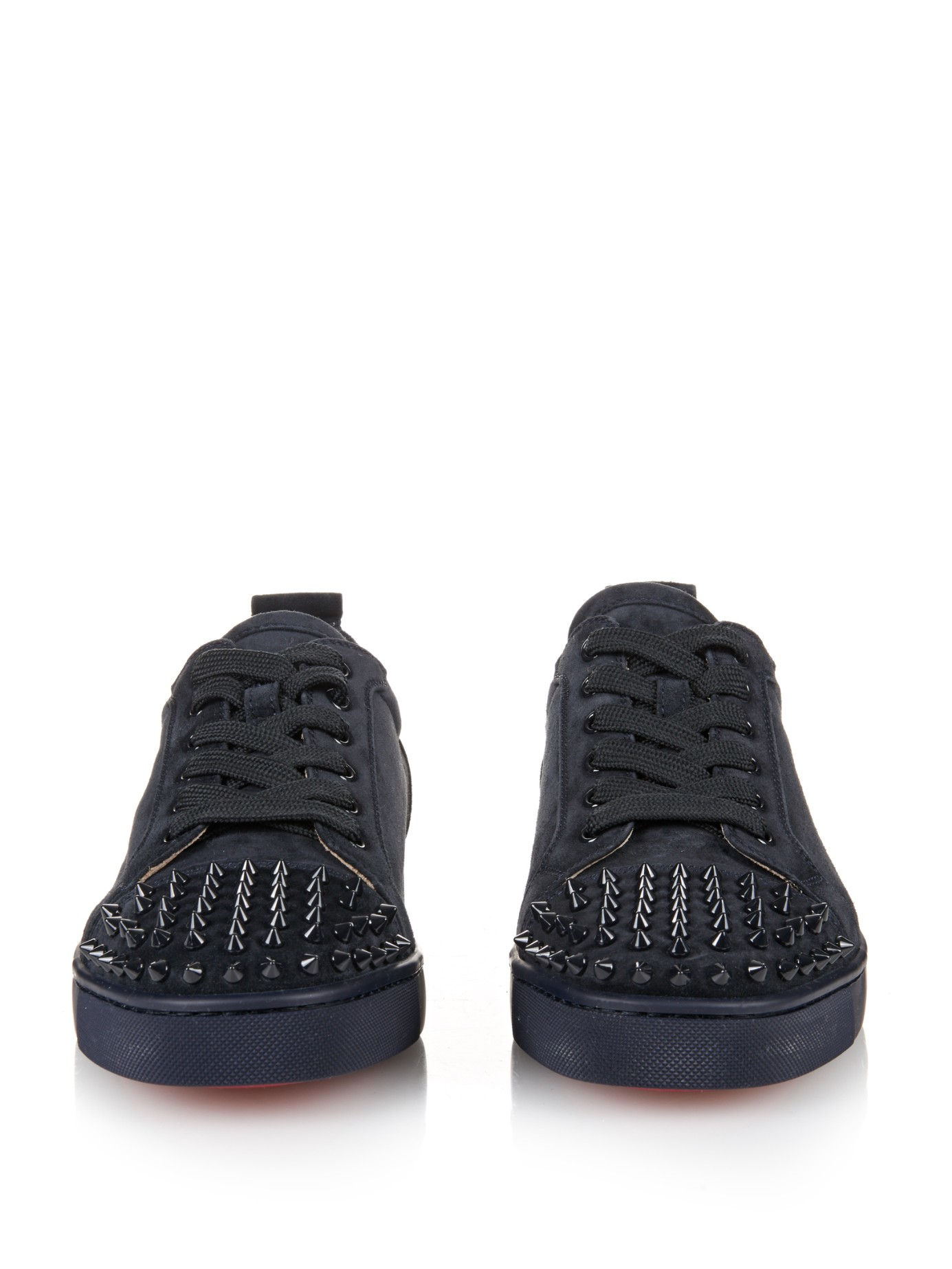 Christian louboutin Louis Suede Low-Top Sneakers in Blue for Men ...  