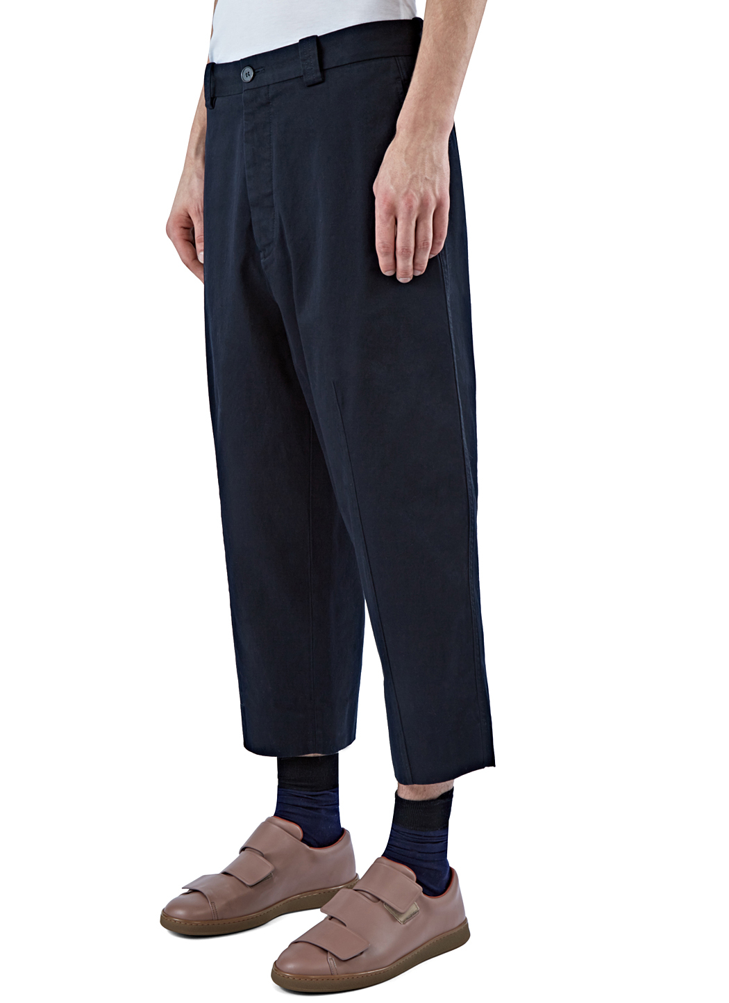 Marni Men's Wide Leg Chino Pants In Navy in Black for Men - Lyst