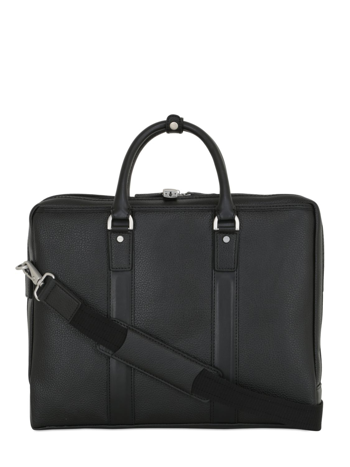 Lyst - Brooks Brothers Leather Briefcase in Black for Men