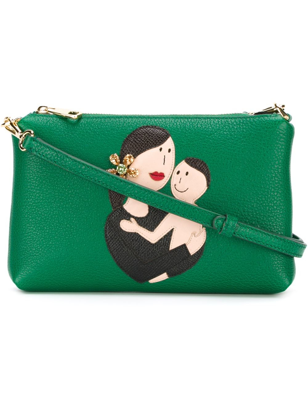 dolce and gabbana green purse