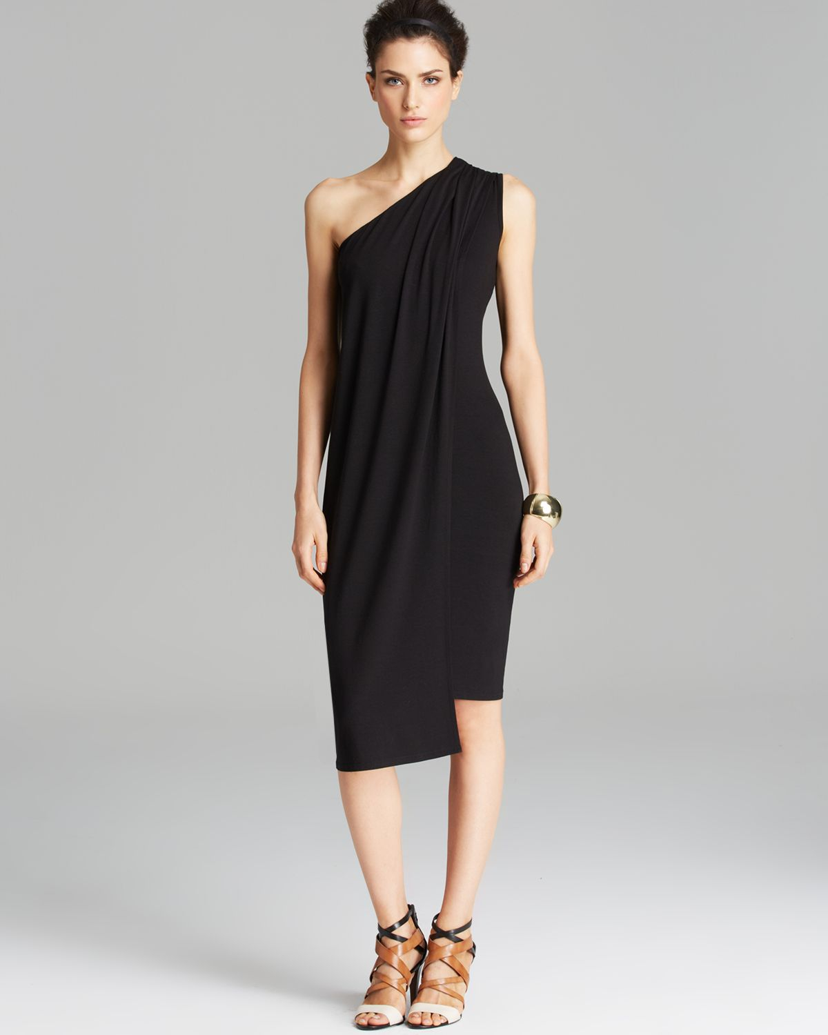 Lyst Rachel Zoe Dress Athens One Shoulder In Black Gallery