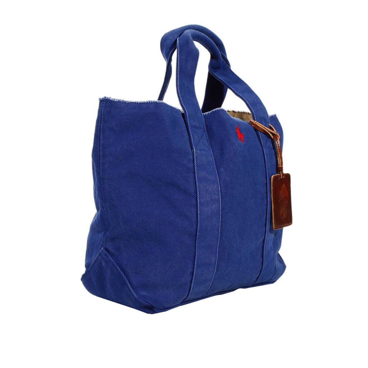 Polo ralph lauren Handbag Tote Medium Washed Canvas in Blue (Royal blue) Lyst