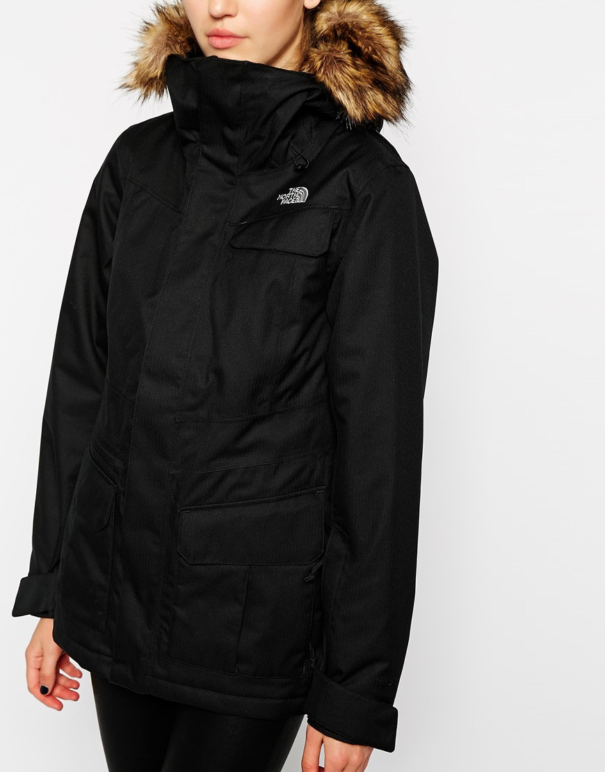 the north face faux fur jacket