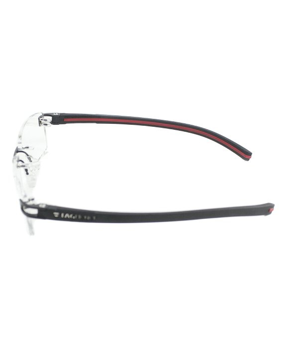 Lyst Tag heuer 7644 006 Track S 56mm Black Red Rimless Eyeglasses in