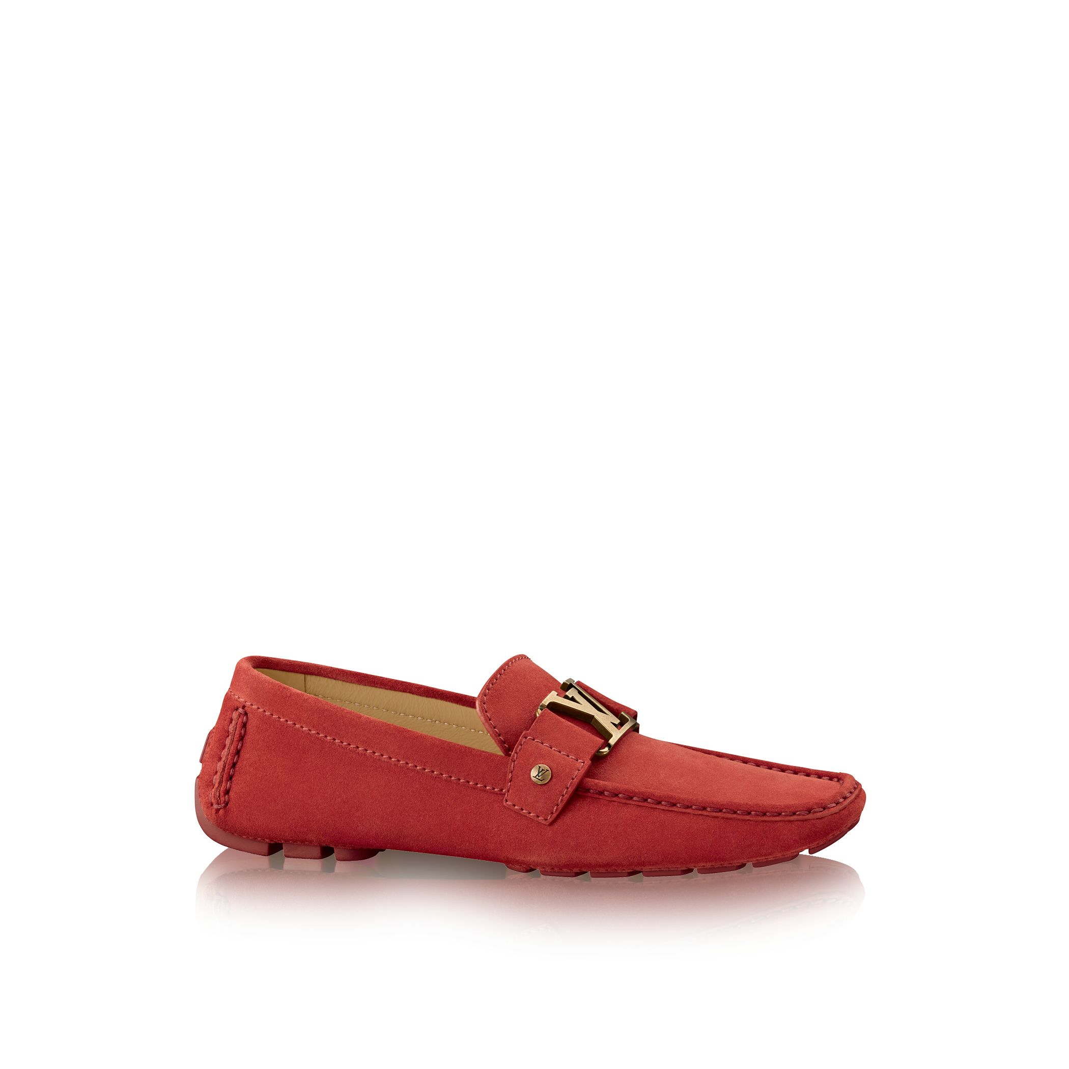 Louis vuitton Monte Carlo Moccasin in Red for Men | Lyst