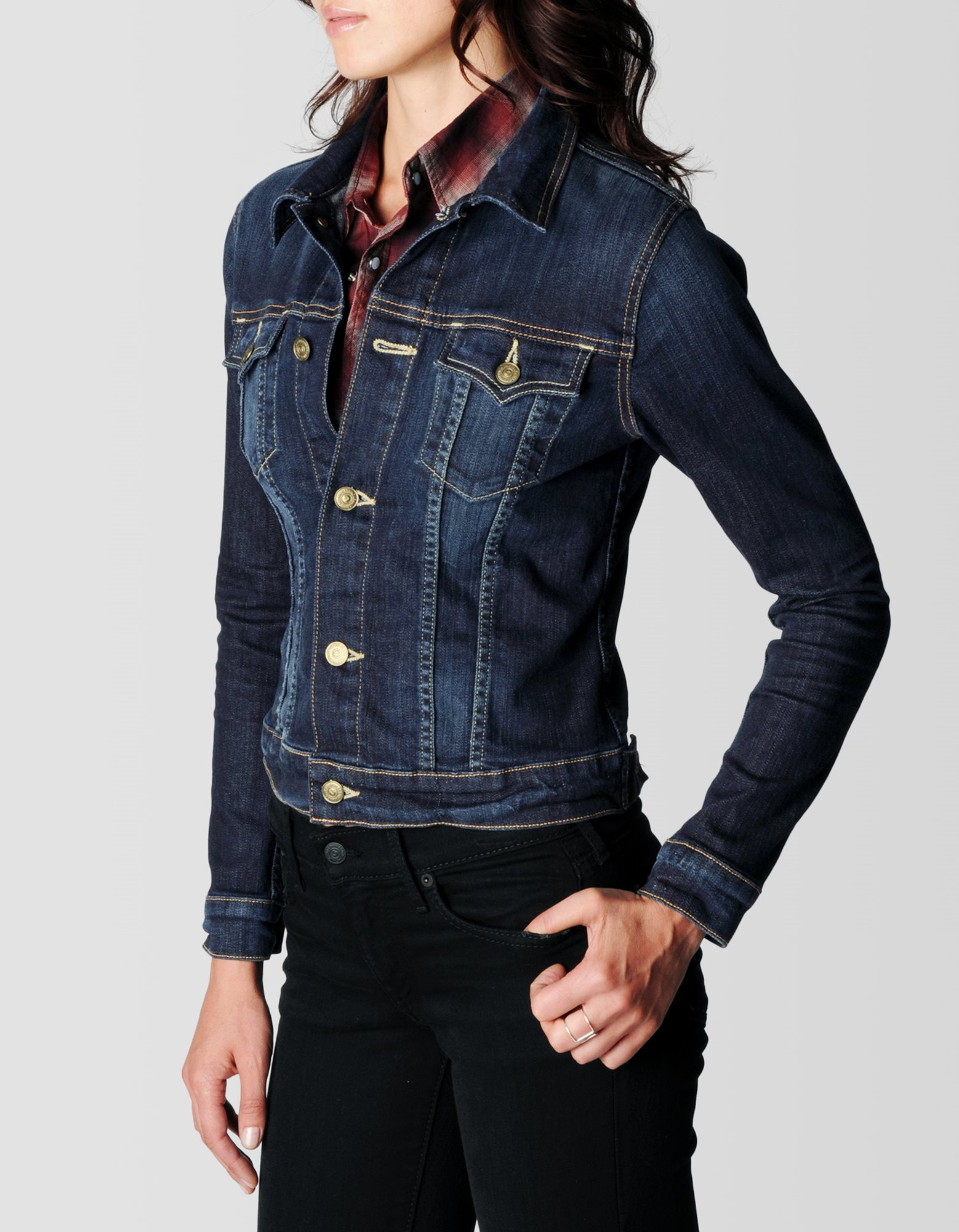 true-religion-dusty-western-fitted-denim-womens-jacket-in-blue-lyst