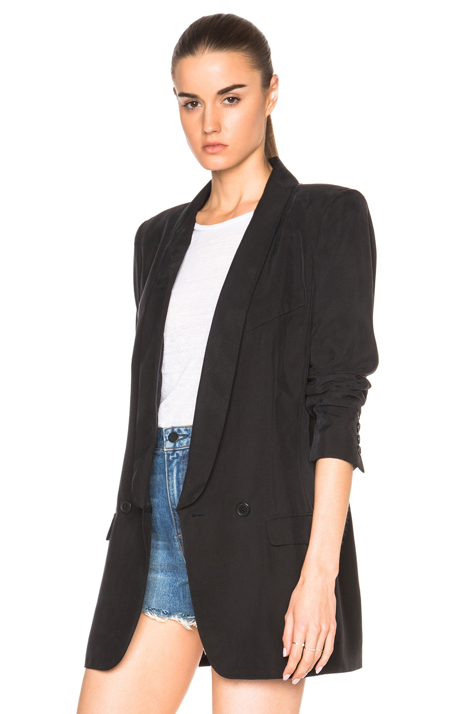 Smythe Oversized Blazer in Black | Lyst