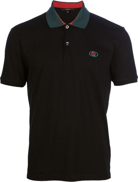 Gucci Polo Shirt in Black for Men | Lyst