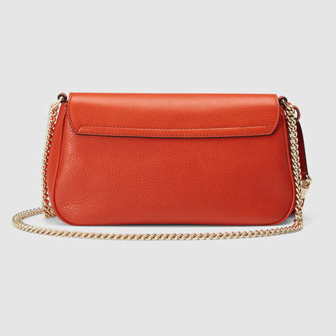 Lyst - Gucci Soho Leather Shoulder Bag in Orange
