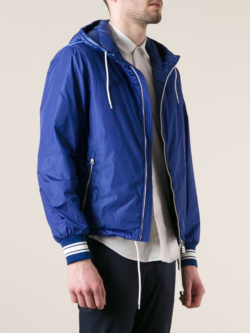 Lyst - Moncler Leandre Jacket in Blue for Men