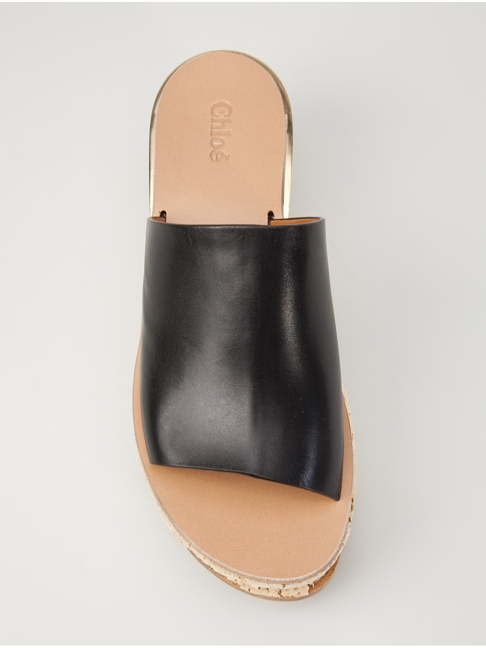 Lyst - ChloÃ© Wedge Mule in Black