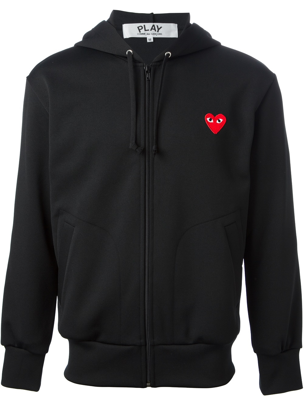 Lyst - Comme Des Garçons Heart Logo Hoodie in Black for Men