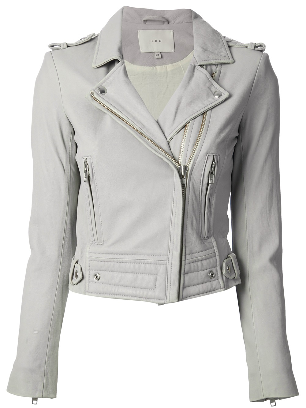 Lyst Iro Luiga Biker Jacket In Gray Gallery