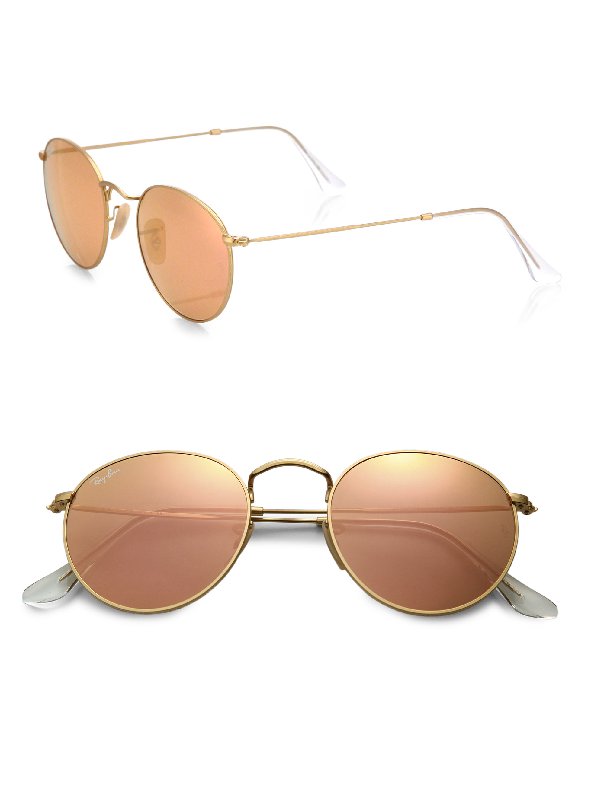 ray ban round metal women