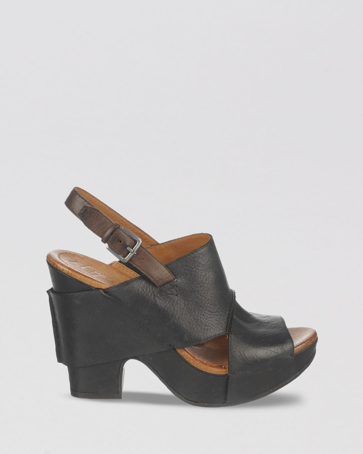 Lyst Naya Platform Sandals Monroe Sling Clog High Heel in Brown