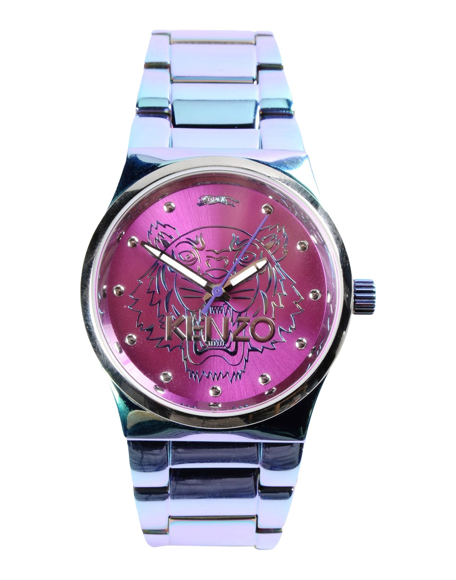 purple wrist watch