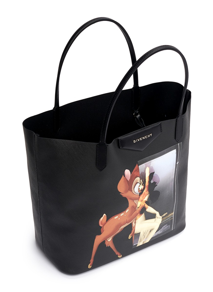 Givenchy Logo Printed Handle Bag Outlet Online Givenchy U0026 39 Antigona Medium Bambi Print Tote