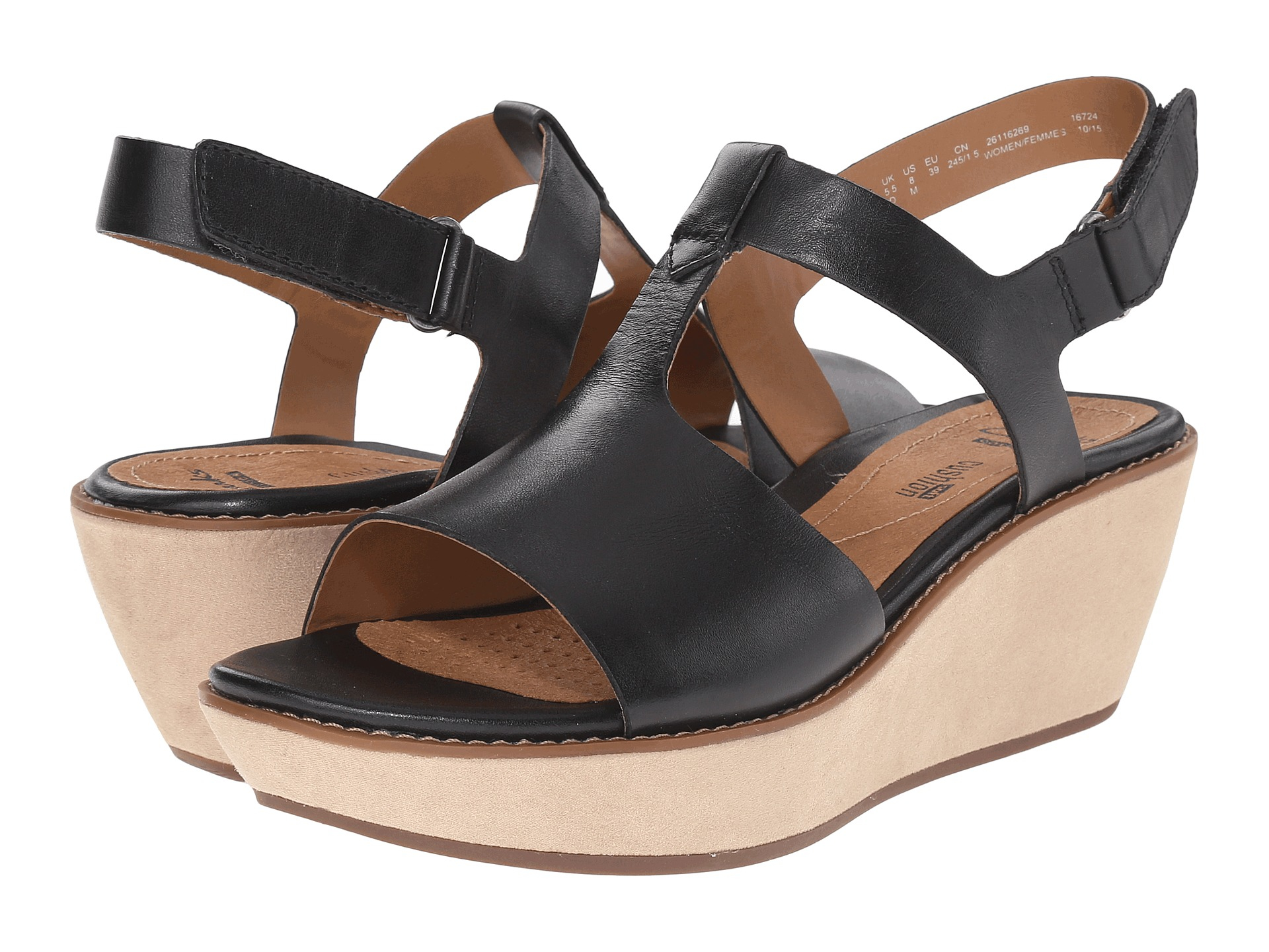 Clarks Helio Lilly Sandals In Black Lyst