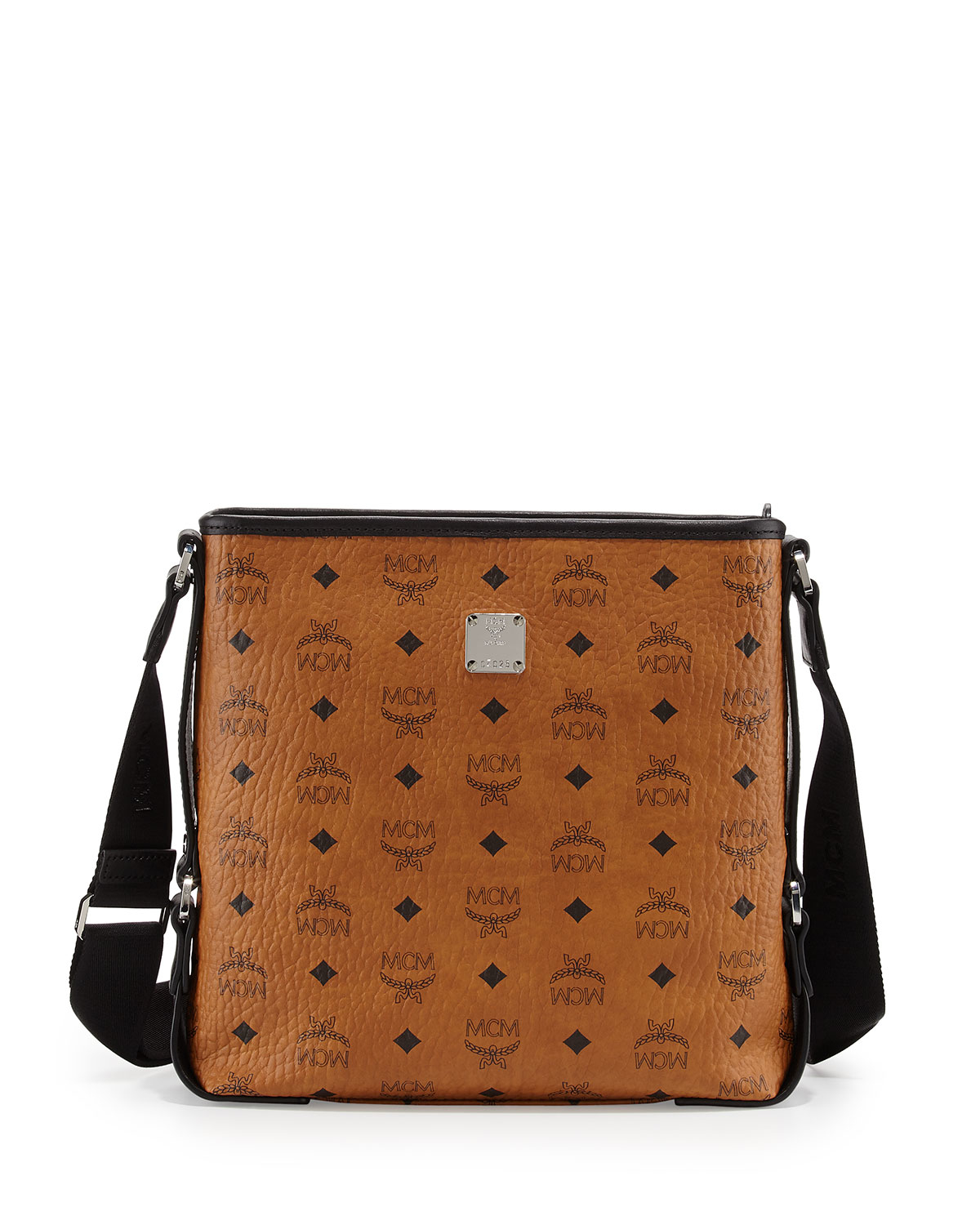 Mcm Colorblock Visetos Messenger Bag in Brown | Lyst