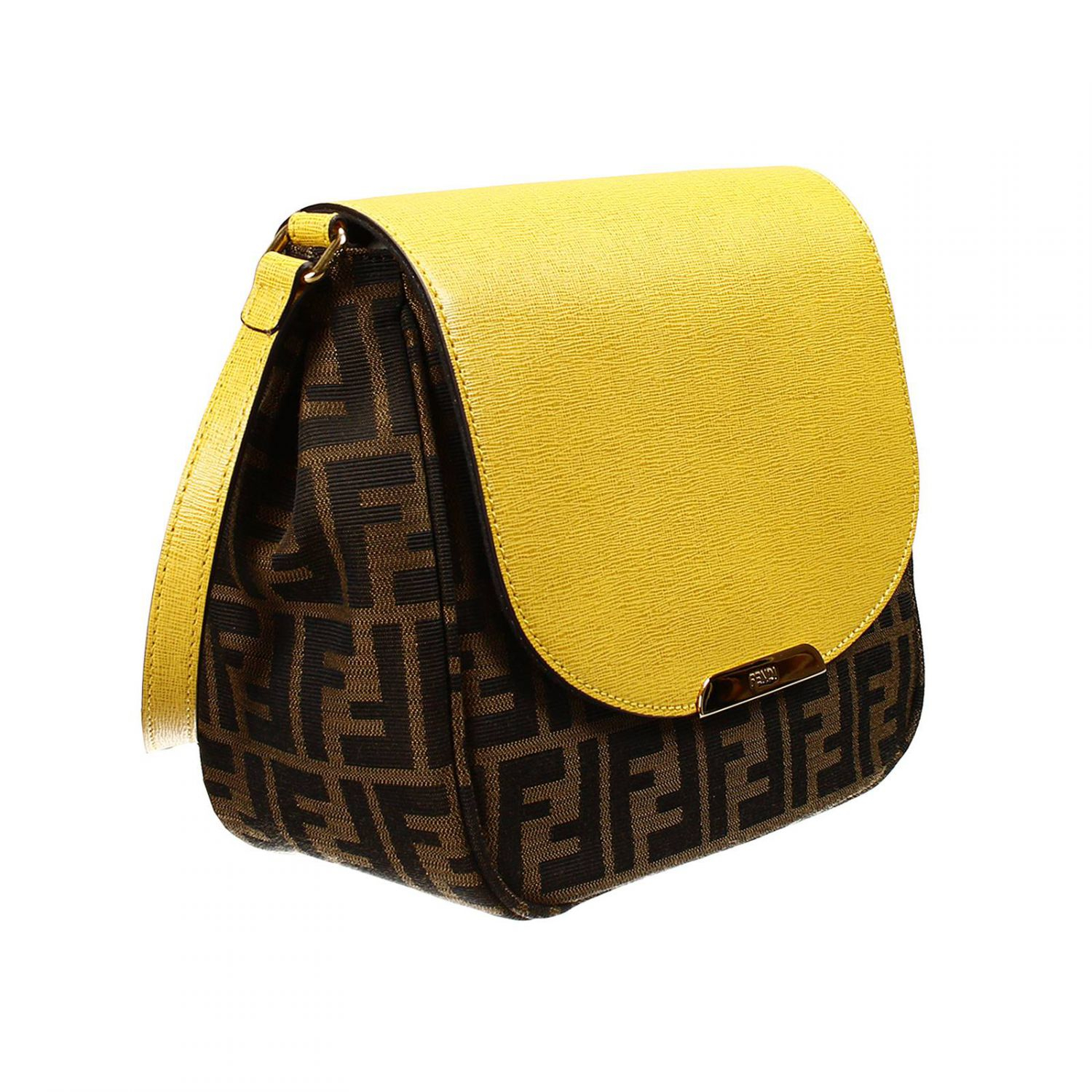 black and yellow clutch bag