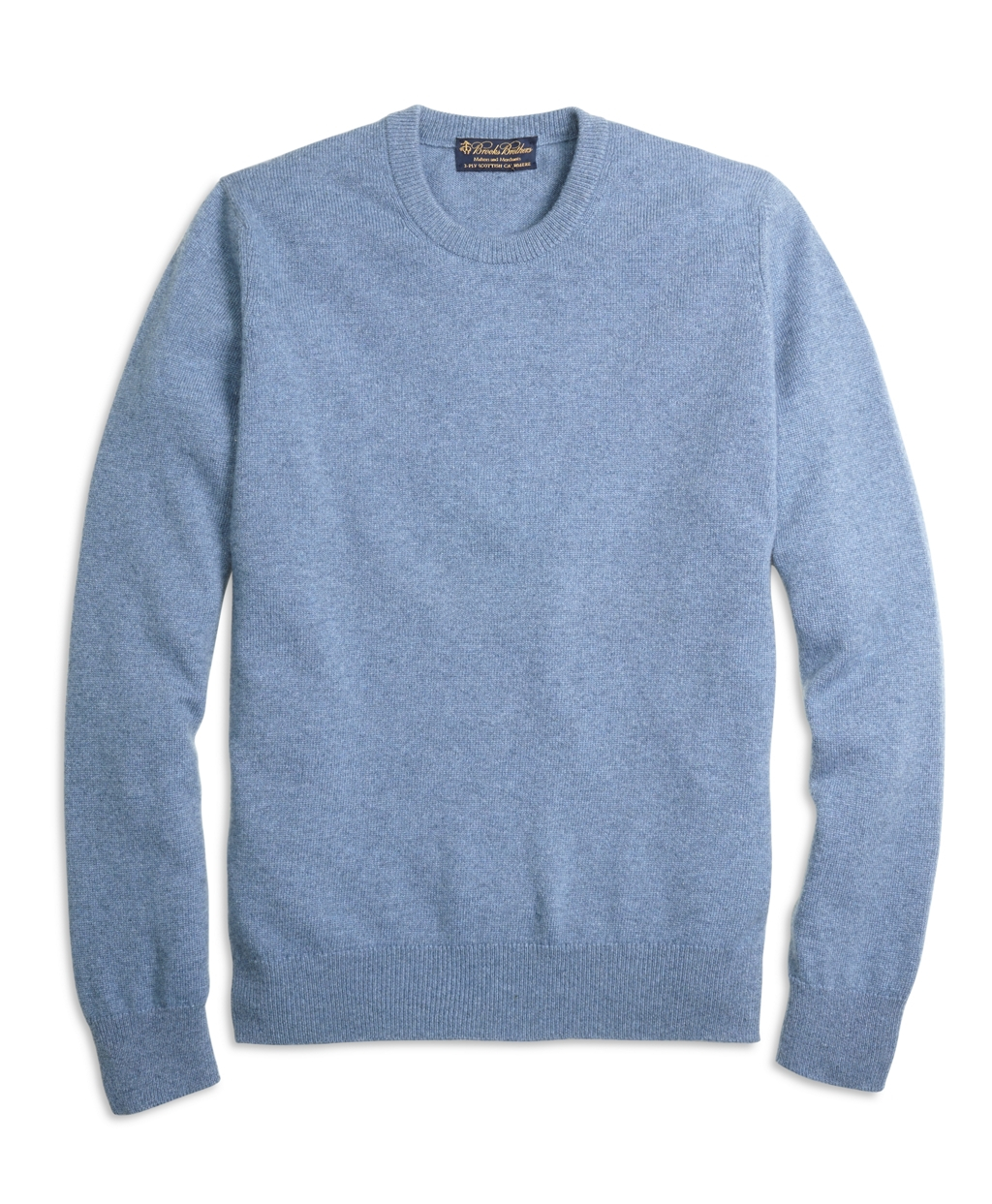 Brooks Brothers Cashmere Crewneck Sweater in Blue for Men - Lyst