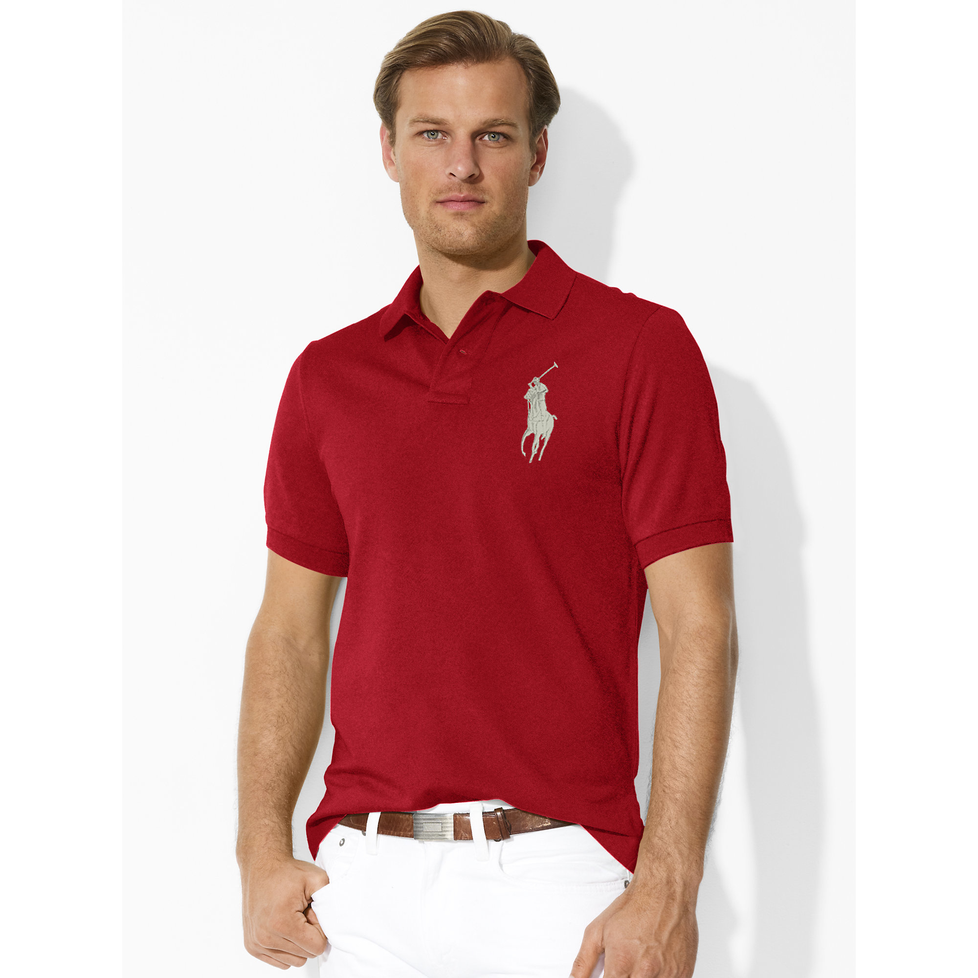 Polo ralph lauren Classic-fit Big Pony Polo in Red for Men | Lyst