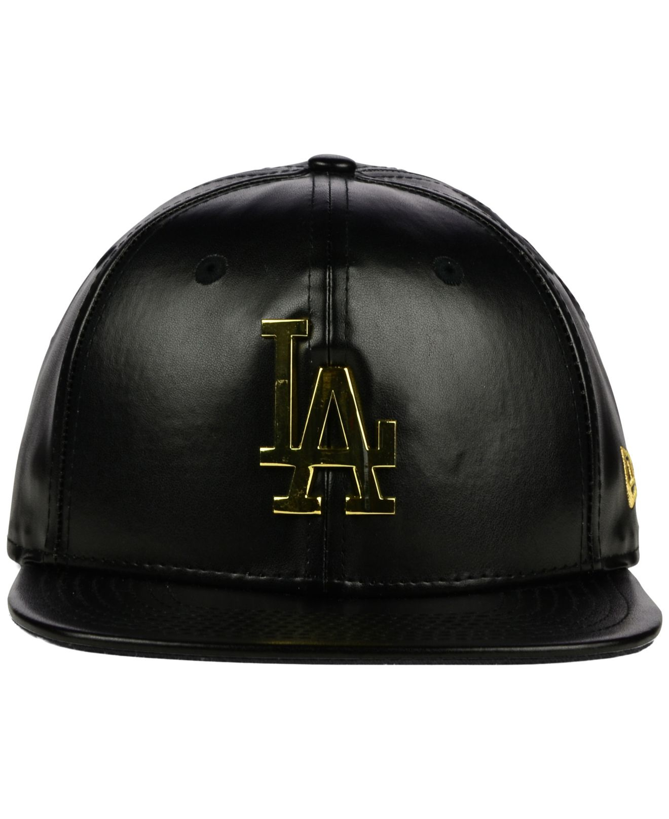 Lyst Ktz Los Angeles Dodgers Faux Leather 9fifty Strapback Cap in