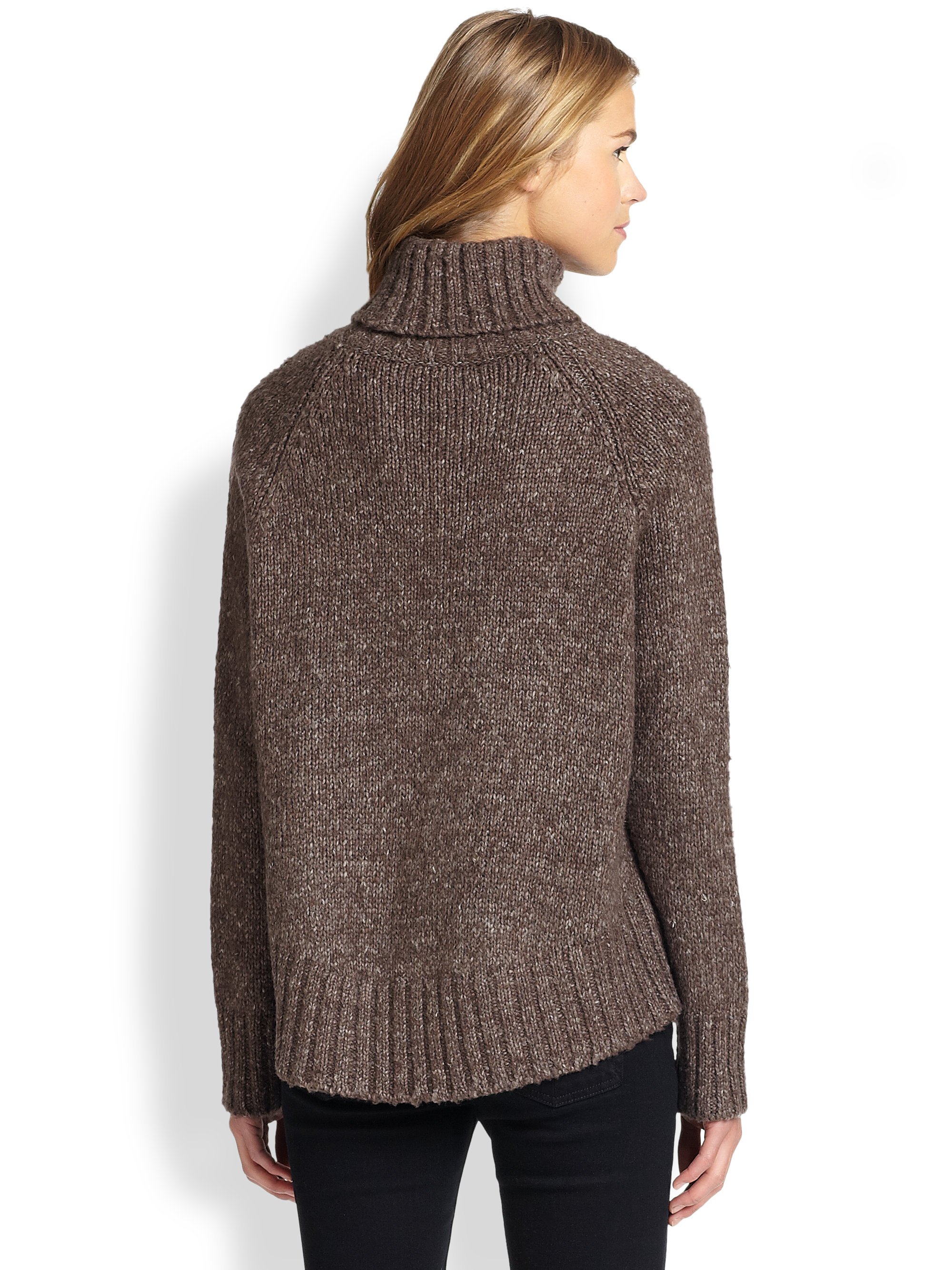 Lyst Feel The Piece Kingsley ChunkyKnit Turtleneck Sweater in Brown