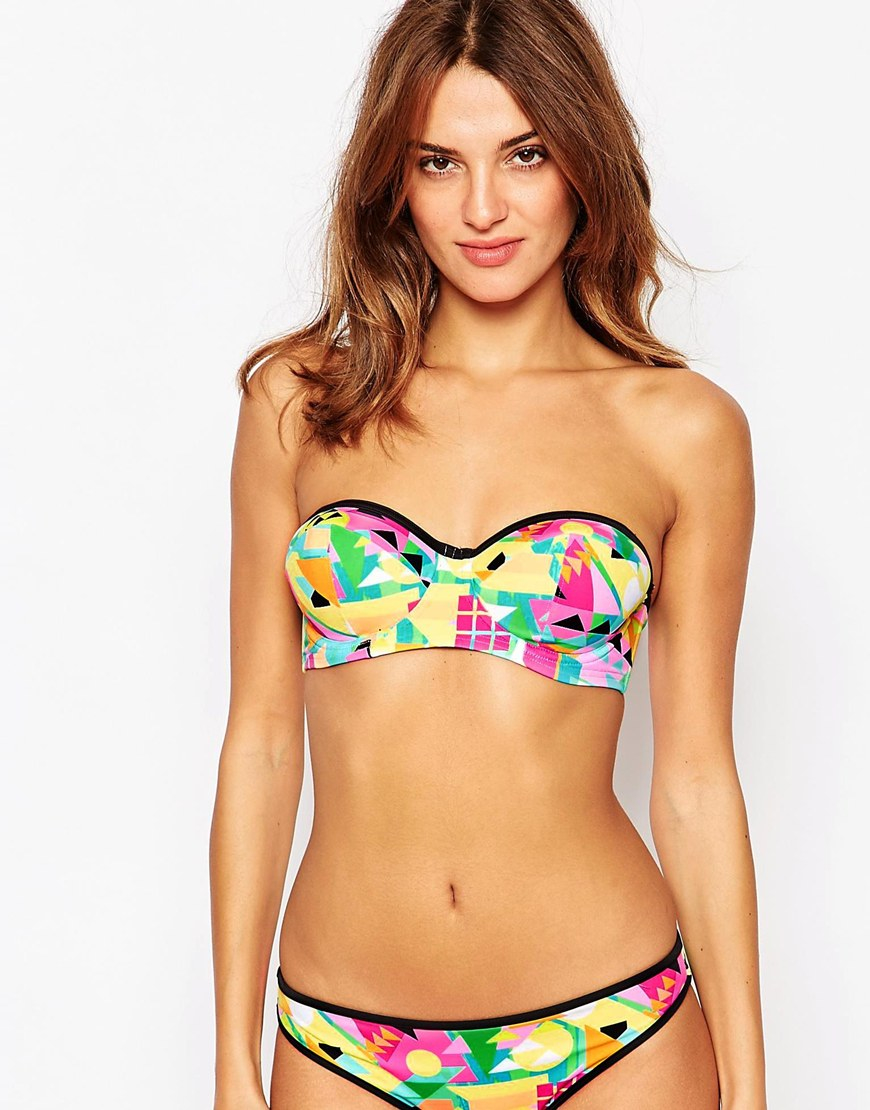 Freya T Trax Bikini Top in Green | Lyst Freya T Trax Bikini Top in Green | Lyst