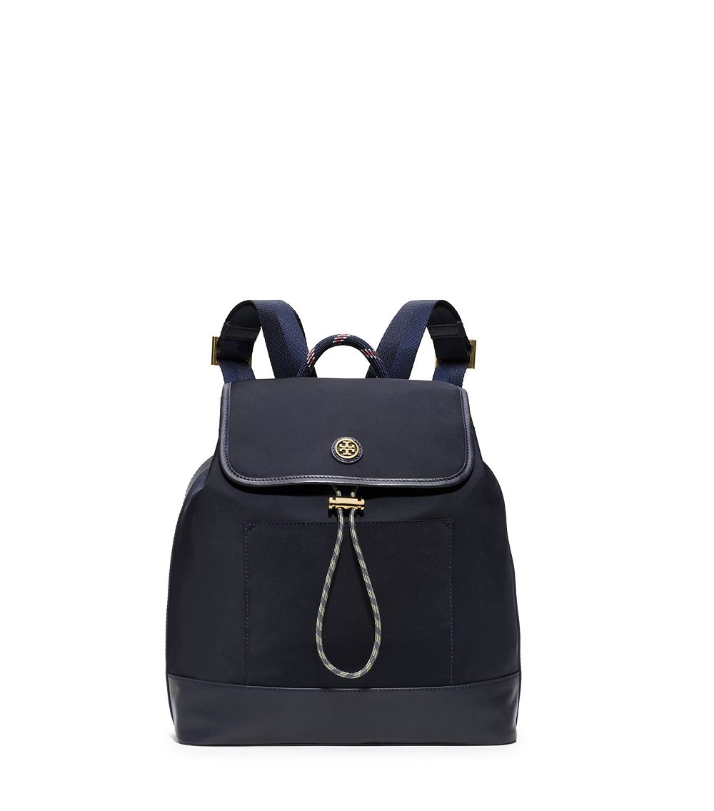 Tory burch Nylon Backpack in Blue | Lyst