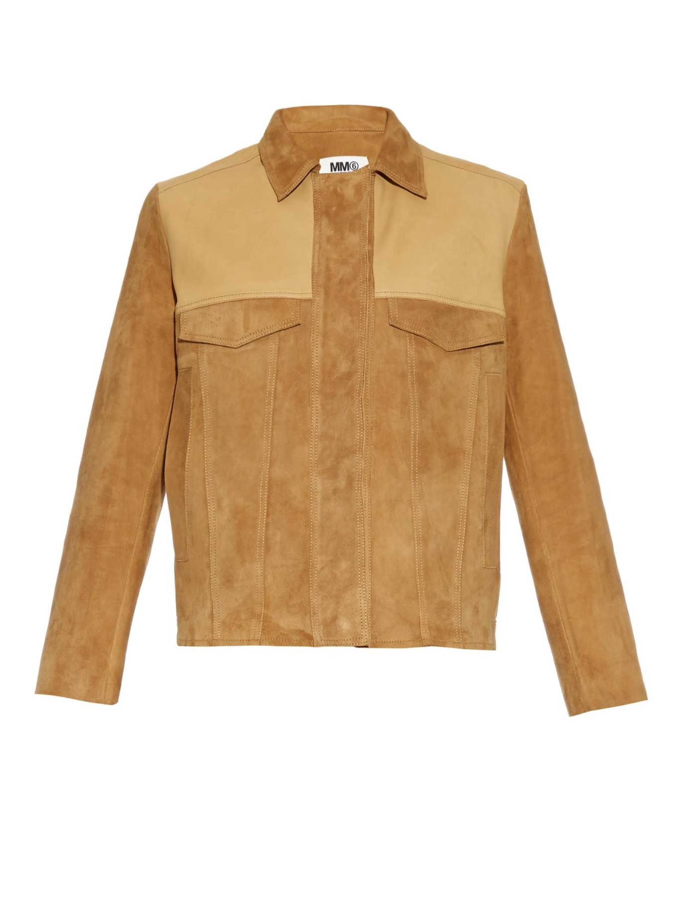 Lyst Mm6 By Maison Martin Margiela Fringed Suede And Leather Gallery Previously Sold At Matchesfashion Com Women S Fringed Leather Jackets