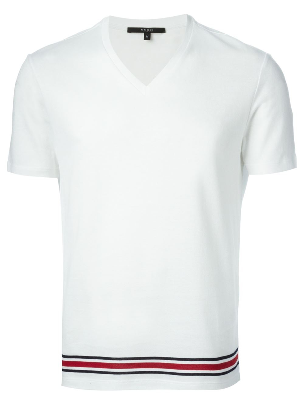 Lyst Gucci V Neck T Shirt In White For Men 